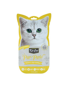 Kit Cat PurrPuree - Pollo y Fibra (Hairball)