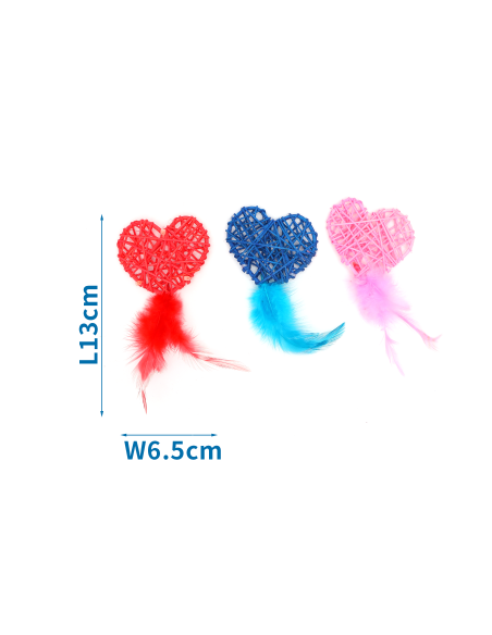 Corazones de ratan para gatos