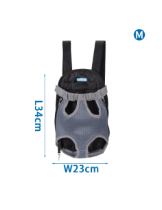 Mochila para mascotas M Gris Nobleza