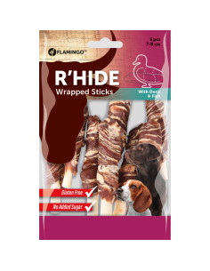 Palitos envueltos pato bacalao Flamingo