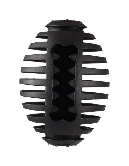 Pelota De Rugby De Goma Flamingo Gladiator Negro  S