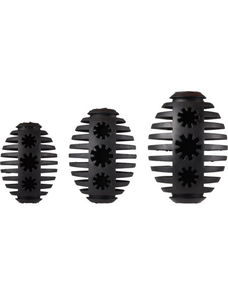 Pelota De Rugby De Goma Flamingo Gladiator Negro  S