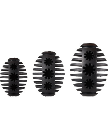 Pelota De Rugby De Goma Flamingo Gladiator Negro L