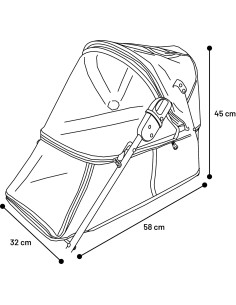CARRITO DE PASEO PARA PERRO FLAMINGO BUGGY ROJO 2