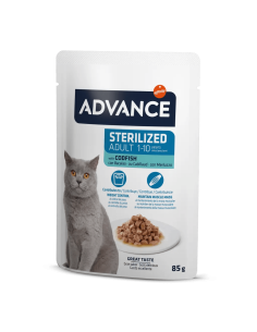 Advance Gato Húmedo Stz Codfish 85gr