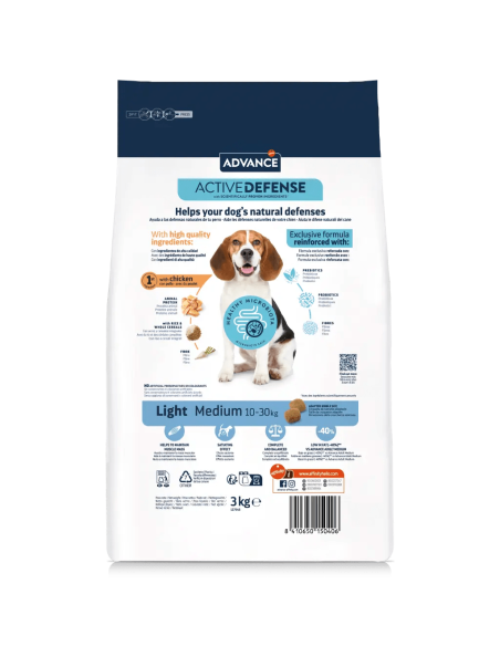 Advance Light Medium Pollo Arroz 3Kg