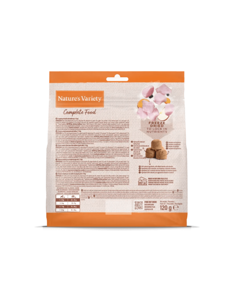 Nature's Variety Perro freeze dry Completa Mini Pavo 0,12Kg