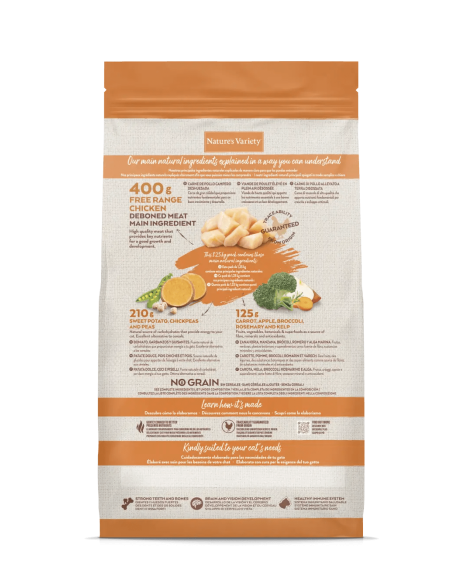 Nature's Variety Gato Selected Kitten FR Pollo 1,25Kg