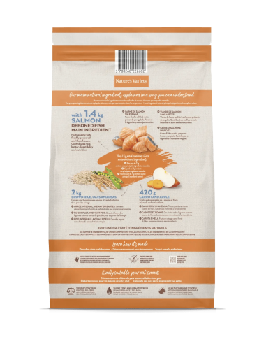 Nature's Variety Gato Original Stz Salmón 7Kg