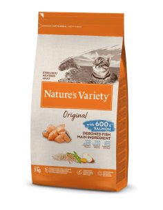 Nature's Variety Gato Original Stz Salmón 3Kg