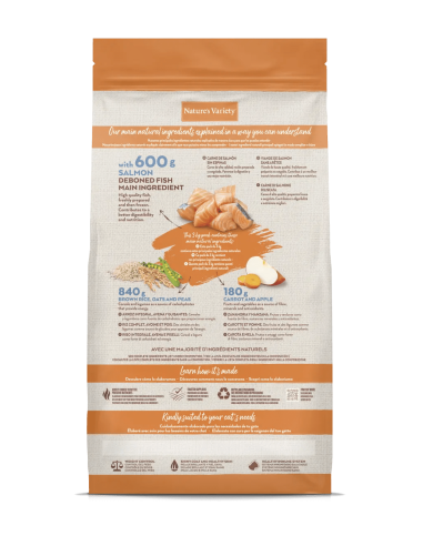 Nature's Variety Gato Original Stz Salmón 3Kg