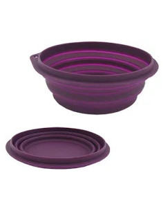 Comedero Bebedero Silicona 1000ml Morado