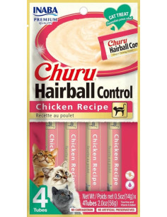 Churu Receta pollo Hairball 14gr