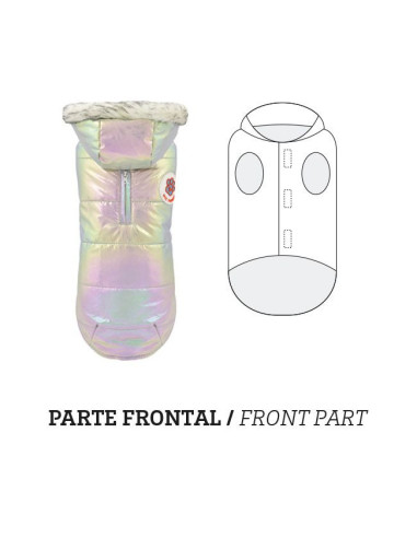 Chaqueta con capucha Planet Gris 30Cm