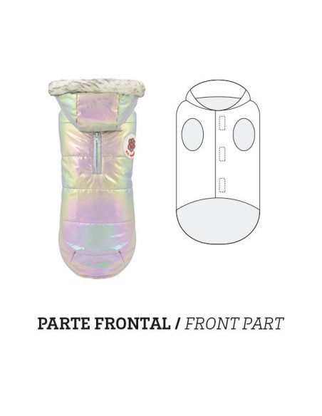 Chaqueta con capucha Planet Gris 30Cm