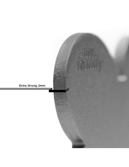 Placa MyFamily Basic Hueso aluminio pequeña