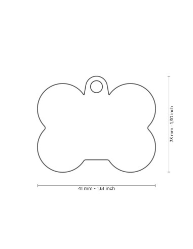 Placa MyFamily Basic HushTag (goma) grande