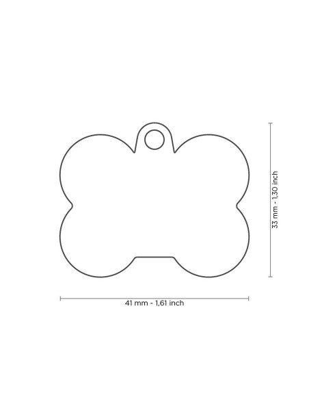 Placa MyFamily Basic HushTag (goma) grande