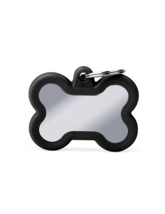 Placa MyFamily Basic HushTag cromado (goma)