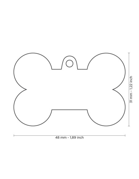 Placa MyFamily Basic Hueso XL