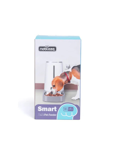 Comedero inteligente para mascotas(Gris y...