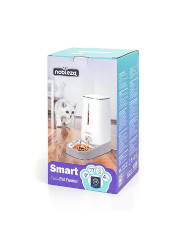 Comedero inteligente para mascotas(Gris y...