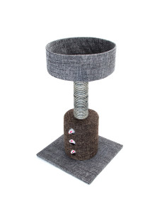 Arbol para gatos gris oscuro 69cm