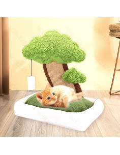 Cama para gatos con forma de arbol