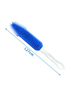 Cepillo lavable para mascotas Azul