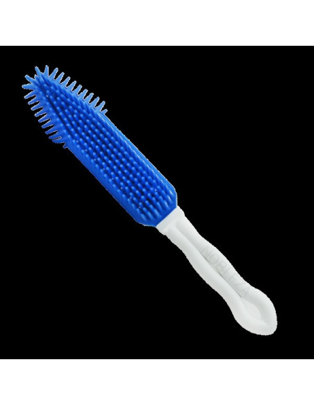Cepillo lavable para mascotas Azul