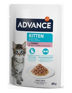 Advance Gato Húmedo Kitten Turkey 85gr