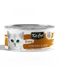 Kit Cat Lata Gravy - Pollo Ternera 70g