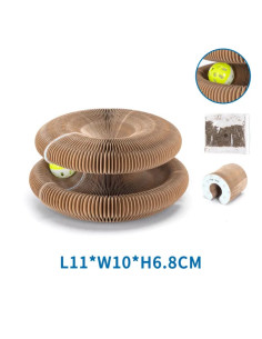Rascador para gatos en forma de acordeón