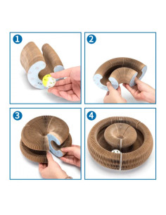 Rascador para gatos en forma de acordeón 2