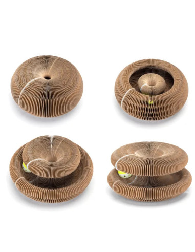 Rascador para gatos en forma de acordeón