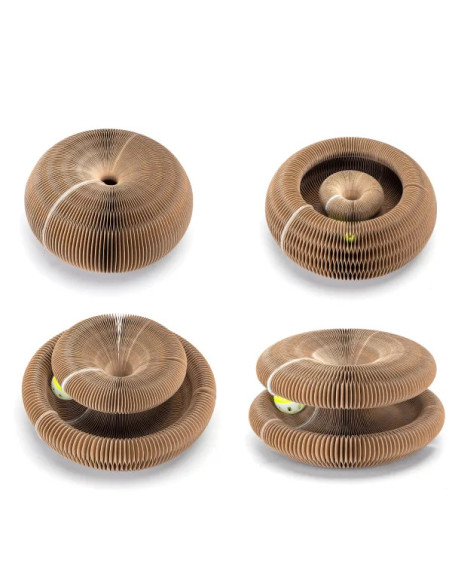 Rascador para gatos en forma de acordeón