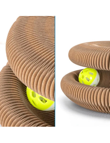 Rascador para gatos en forma de acordeón