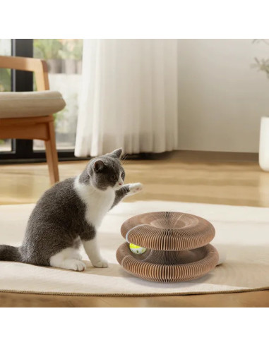 Rascador para gatos en forma de acordeón