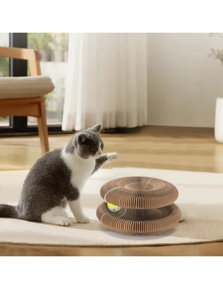 Rascador para gatos en forma de acordeón