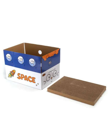 Rascador plegable para gatos