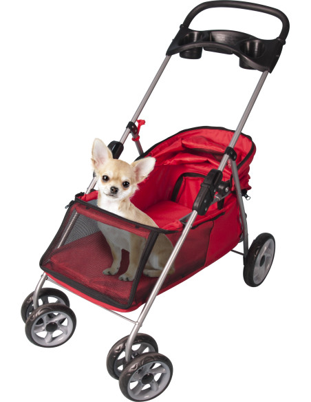 CARRITO DE PASEO PARA PERRO FLAMINGO BUGGY ROJO