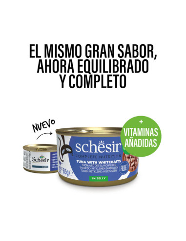 SCHESIR Gato Atún con anchovetas pequeñas en...