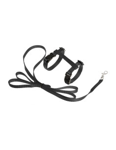 Arnes para gatos c/correa Sportiv Flamingo Negro