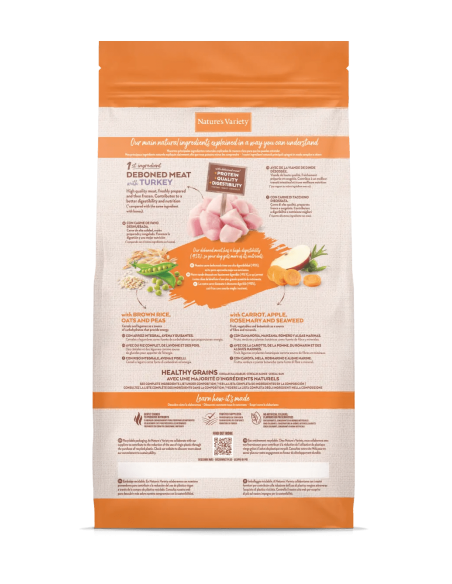 Nature's Variety Perro Healthy Grains Adulto Mini Pavo 3Kg