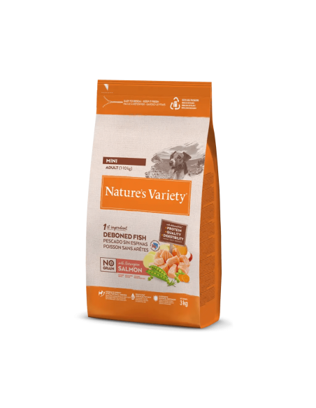 Nature's Variety Perro NG Adulto Mini Salmón 3Kg