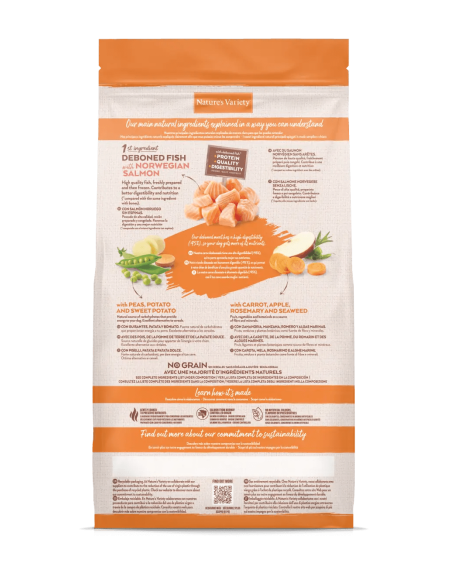 Nature's Variety Perro Original NG Mini Adulto Salmón 1,5Kg