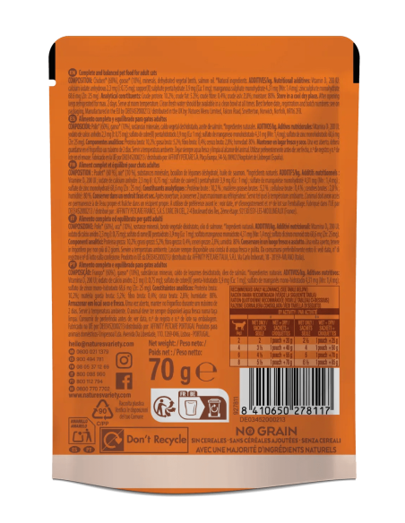 Nature's Variety Gato húmedo Original Pollo Ganzo NG 70grs