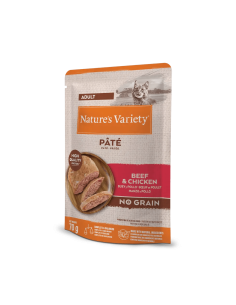 Nature's Variety Gato húmedo Paté Pollo Buey NG 70grs