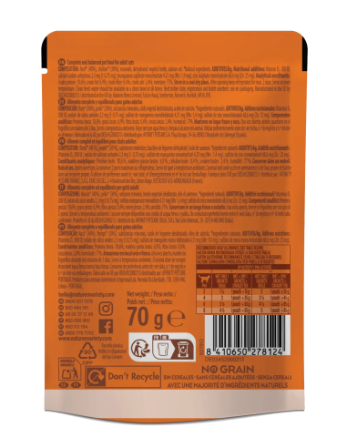 Nature's Variety Gato húmedo Paté Pollo Buey NG...