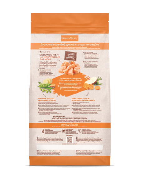 Nature's Variety Perro NG Mediano Adulto Salmón 3Kg